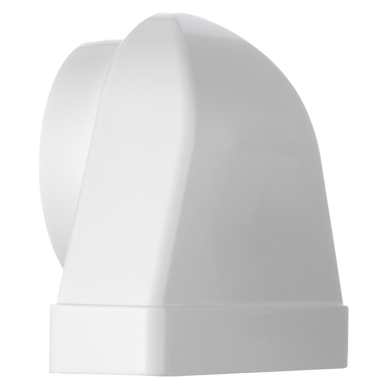 Steinberg14 White 125 mm - 220x55mm Rectangular to Round 90