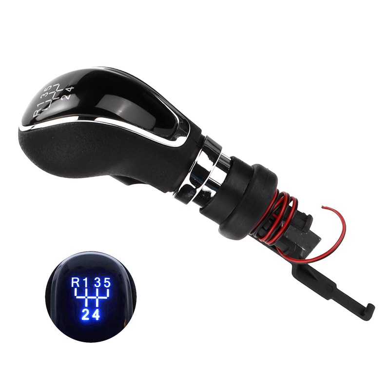 Car 5 Speed Gear Shift Shifter Knob with Light Replacement