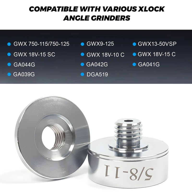 XLOCK to 5/8"-11 Thread Adapter Kit – Stainless Steel Angle