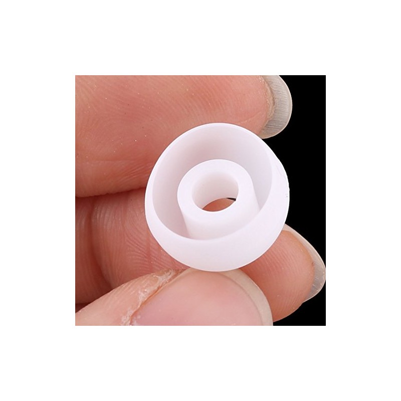 uxcell Silicone Replacement Earbud Tips, 50 Pcs 4mm Inner Hole