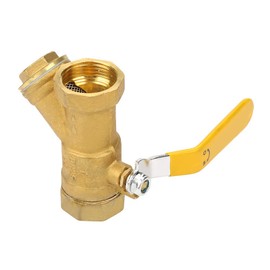 Ball valve, DN25 1 inch BSP ball valve brass Y ball valve Y type brass strainer Filter ball valve 1 "BSP DN25 internal thread for water gas oil