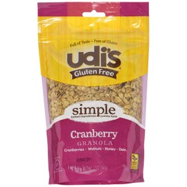 Udis Gluten Free Cranberry Granola, 12 Ounce - 6 per case.
