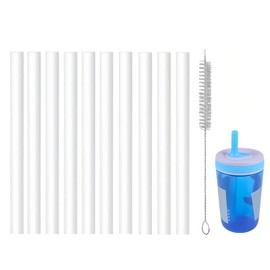 NCYOEW Replacement Straws for Zak Designs Kelso 15OZ and 12OZ Water Bottle with Cleaning Brush, Pack of 8