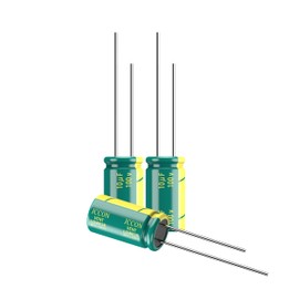 JCCON 10-Pack 100V 10uF Premium Quality Low ESR Electrolytic Capacitors 6x11mm (0.24x0.43in), 100Volt 10MFD High-Frequency Caps with Superior Performance