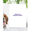 Dad Beagle Birthday Card - Superhero Cute Dog Design -