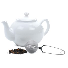 RSVP International - Colador de té, grande, 2-1/2 pulgadas de diámetro, bola de infusor de resorte de 6,3 cm