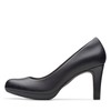 Clarks Women's Adriel Viola Dress Pump, Black Leather, 8.5 M