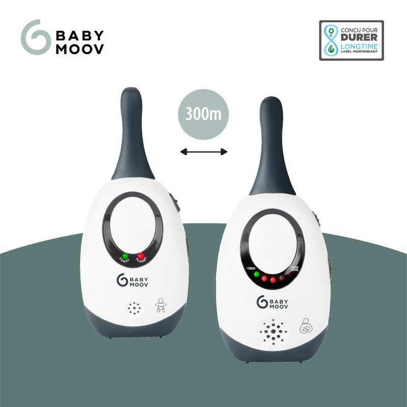 Babymoov Babyphone Simply Care (inkl. 2 Adapter) - analog, strahlungsarm,