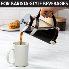 PR 8C Glass SS French Press