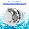 Push Switch, Waterproof Momentary Metal Push Button Bell Push Button