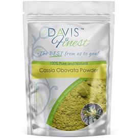 Davis Finest Cassia Obovata Powder - Natural Strengthening Thickening Volumizing Shine Conditioner – Cassia/Neutral Henna Blonde Color Hair Dye Enhancer 250g