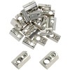 24 PCS Half Round T Slot Nuts with Roll-in Spring