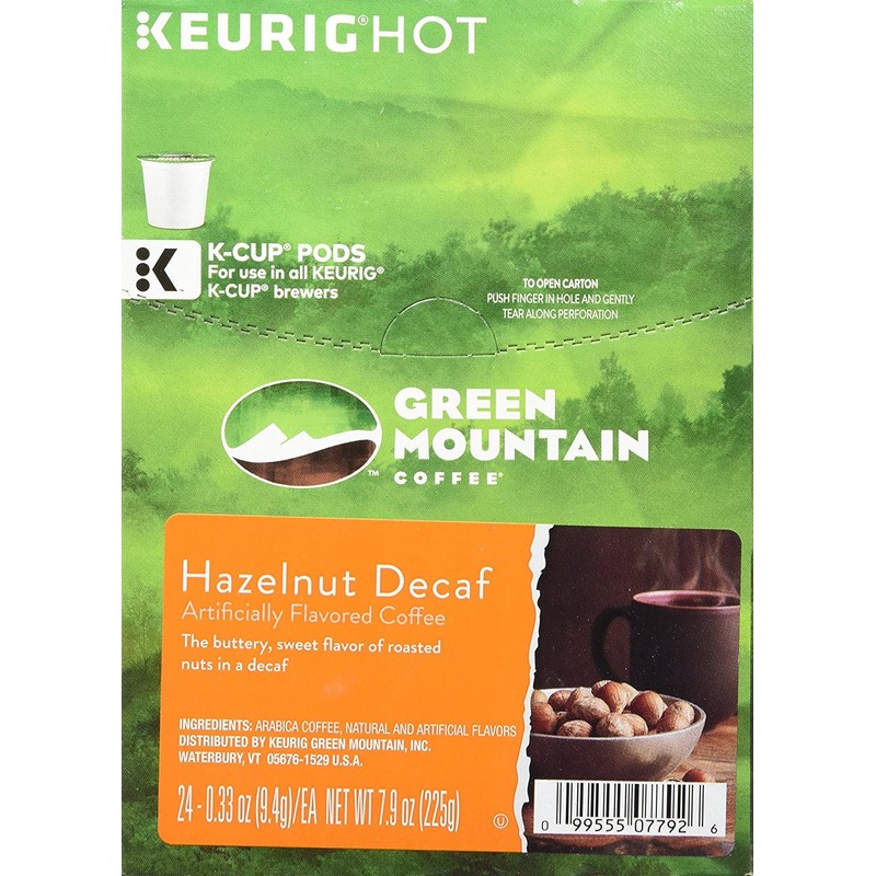 HAZELNUT DECAF K CUP COFFEE 96 COUNT