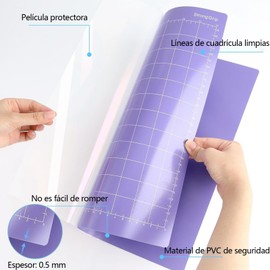 MBLNBVN Juego de 8 Tapete de corte para Silhouette Cameo 30 * 30cm（12 x 12 pulgadas）,Alfombrillas de Corte para Silhouette Cameo,Cutting Mat para manualidades, telas y proyectos de álbumes de recortes