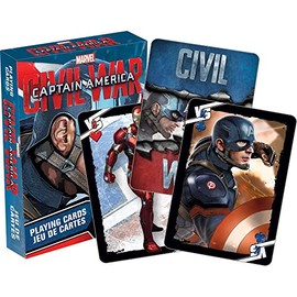 Aquarius Captain America Civil War Limited Edition Playing Cards Deck iFrogz (Pack of 2)