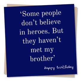 Happy Birthday Card For A Special Brother - Superhero Card - Brilliant Brother - For My Brother - Brother Birthday Card Wishes