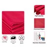 WedDecor Polyester Red Table Napkin for Wedding, Banquet, Party, Home,