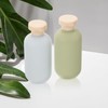 Baluue 2 Pcs Squeeze Bottles with Flip Caps Refillable Plastic