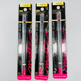 L'Oréal L'Oreal  Velvet Matte Finish  Ultra Creamy Glide#108 Best Mattes 3PACK