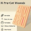 Suture Practice Pads 3 Layer with 14 Wound 5x7", Suture