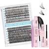 KevKev Lash Clusters Kit Eyelash Extension Kit 280pcs Eyelash Clusters