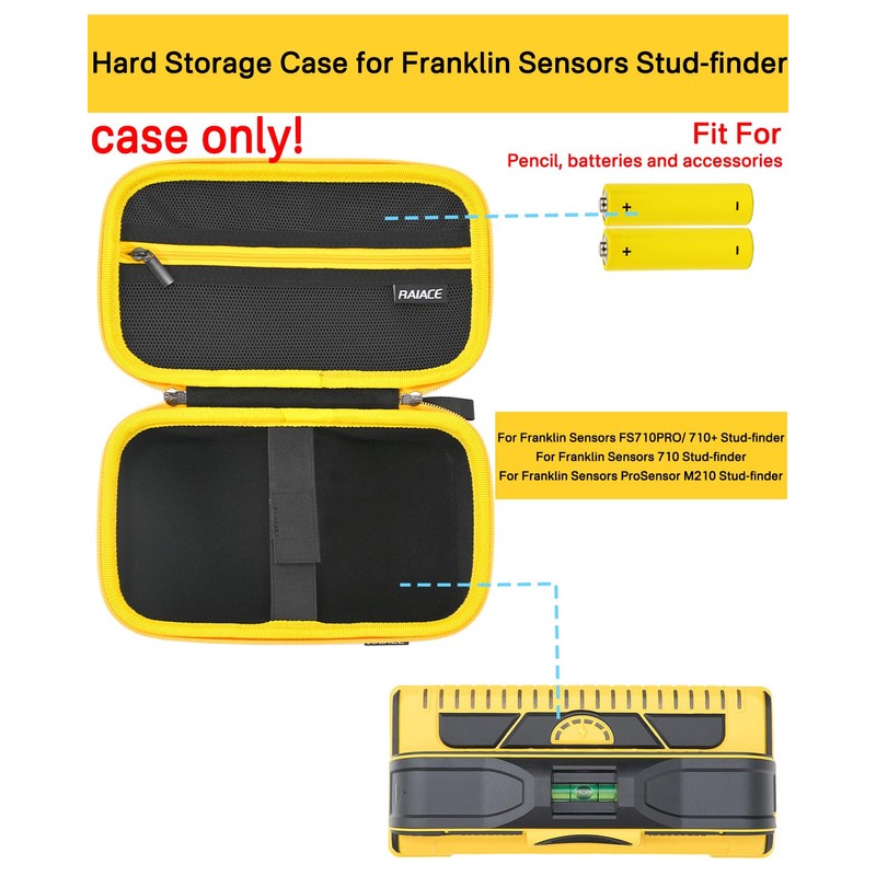 RAIACE Hard Storage Case Compatible with Franklin Sensors ProSensor 710PRO