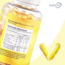 Omega 3 EPA 720 + DHA 480 Golden Omega® Softgels 1,300 mg | Alta Concentración, Alta Pureza, Libre de Metales Pesados