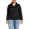 Lands' End Women's Petite Wanderweight Packable Down Jacket Large Black