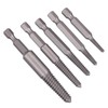 Bolts Remover, 5pcs Broken Screw Extractor Hex Shank Fine Teeth