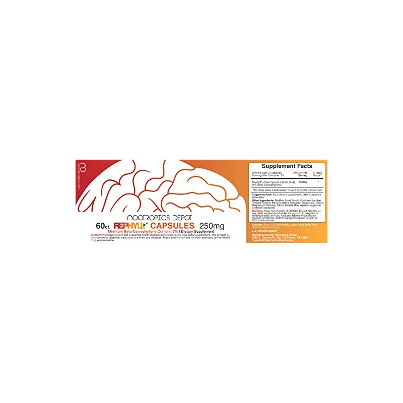 Nootropics Depot Rephyll Capsules | 250mg | 60 Count |