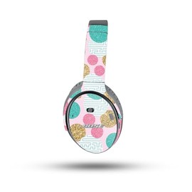 MightySkins Glossy Glitter Skin Compatible with Bose QuietComfort 35 II Headphones - Golden Bubbles | Protective, Durable High-Gloss Glitter Finish | Easy to Apply