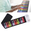 Roll Up Piano 49 Keys Kids Flexible Rainbow Keyboard Portable
