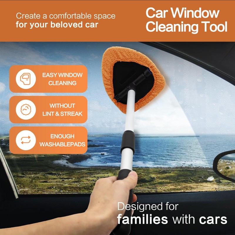 Windshield Cleaner Tool 22.5" L - Car Interior&Exterior Window Cleaning
