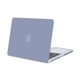 MOSISO Case Compatible with MacBook Pro 13 Inch 2015 2014 2013 2012 A1502 A1425 Older Version with Retina Display, Protective Plastic Hard Case Cover, Lavender Grey