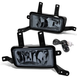 DNA MOTORING FL-ZTL-804-SM Fog Light With Switch Driver & Passenger Side Enhance visibility [Compatible with 15-20 Tahoe / 15-20 Suburban / 15-20 Yukon XL]