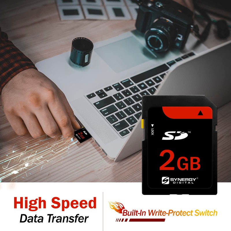 Synergy Digital 2GB Secure Digital SD Memory Cards, Compatible with