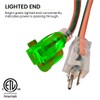 Go Green Power Inc. (GG-14000) 12/3 SJTW Outdoor Extension Cord,