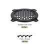 MECCANIXITY 4 Pcs 4inch Black Speaker Grill Mesh Plastic Woofer