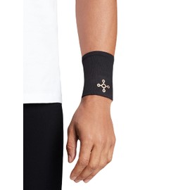 Tommie Copper Core Compression Wrist Sleeve, Unisex, Men & Women, Sweat Wicking Breathable Wrist Sleeve for Muscle, Tendon & Joint Support - Black - X-Large