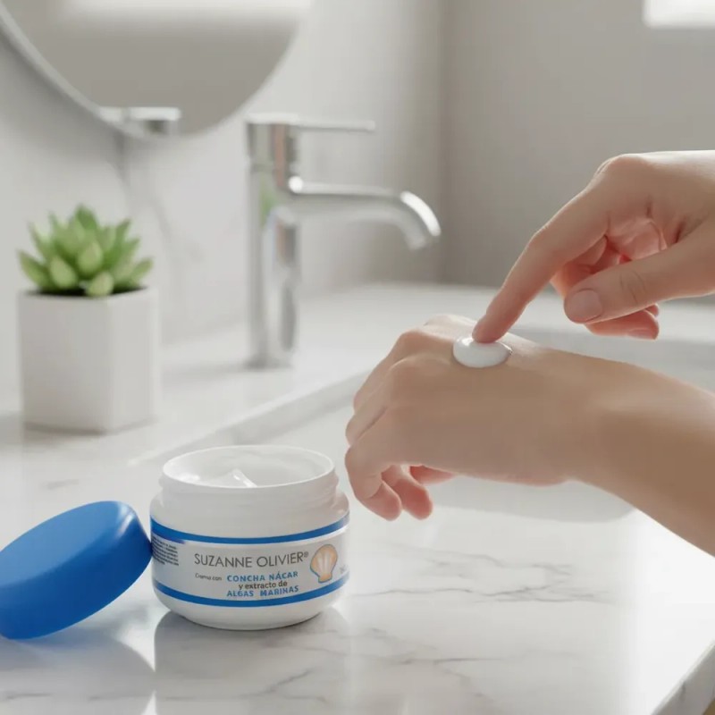 Crema Facial Suzanne Olivier Concha Nácar Y Algas Marinas