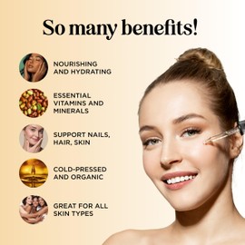 Organic Jojoba Oil Cold Pressed Unrefined - 100% Pure Organic Certified Oil for Skin Hair & Nails - Organic Skin Care & Natural Beauty DIY Carrier Oil - Dermatologist Tested & Non GMO (4 Fl Oz)