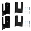 4Pcs Black Acrylic Skateboard Wall Mount Rack Skateboard Wall Hanger