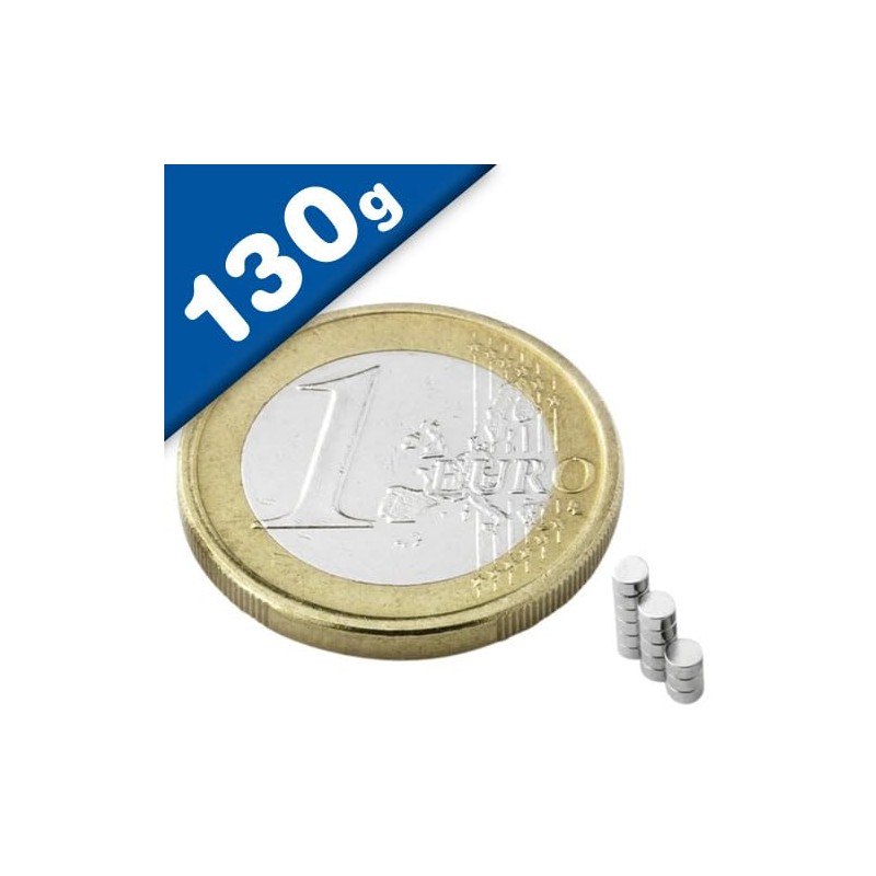 20 x Disc magnet Ø 2 mm, height 1 mm