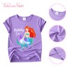 Mermaid Birthday Outfit Set – Shirt, Rainbow Tutu Dress, Satin