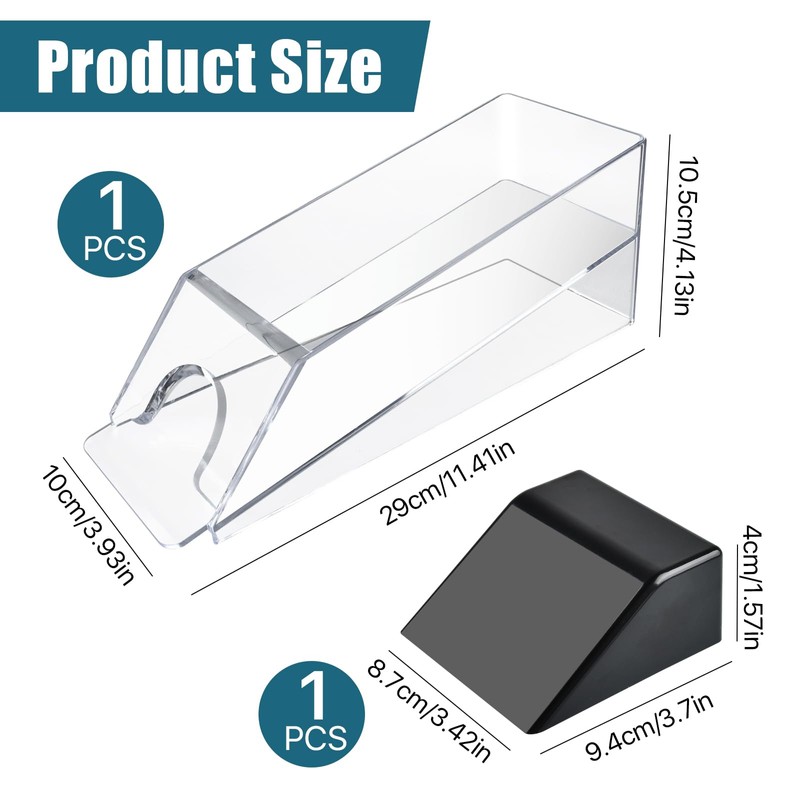 Worldity 6 Deck Blackjack Shoe, Clear Blackjack Dealing Shoe, Acrylic