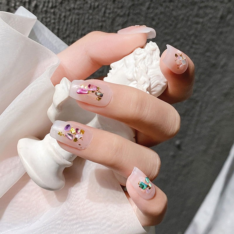 Abalone Shell Flakes for Nail Art, Mixed Size 3D Abalone