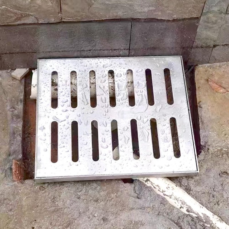 WUXIANCILANG Drain Grate Covers Outdoor Large; Outdoor Drain Cover; Stainless