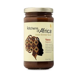 Kitchens of Africa Yassa Signature Onion Sauce (12 oz Jar) African Simmer Sauce with Caramelized Onions, Dijon Mustard, Exotic Spice Blend and Lime Juice. – Vegan - Cooking Sauce with Bold Flavors