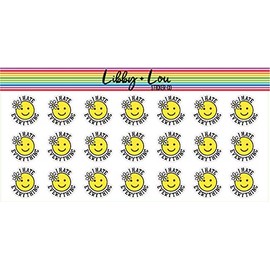 I Hate Everything Smiley Face Planner Sticker | Libby and Lou Sticker Co