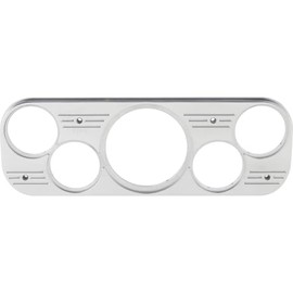 1937-38 Chevy Car 5 Gauge Dash Panel, Polished